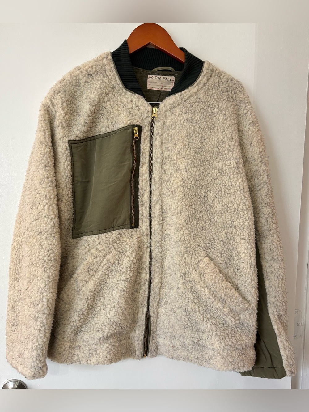 We the Free Women Rivington Color-block Sherpa Fleece Large Winter Outdoors Warm